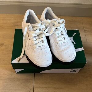 Puma Women's White Leather Sneakers